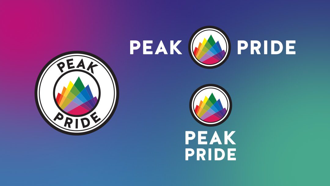 Peak Pride logo versions