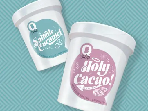 QB Gelato & Bakery Brand Refresh