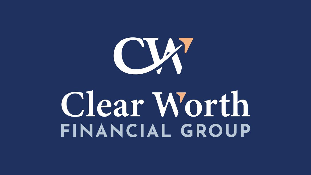 Clear Worth Financial Group reversed primary logo