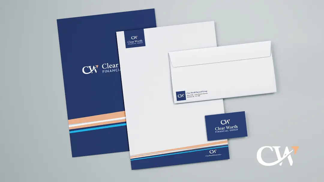 Clear Worth Financial Group stationery